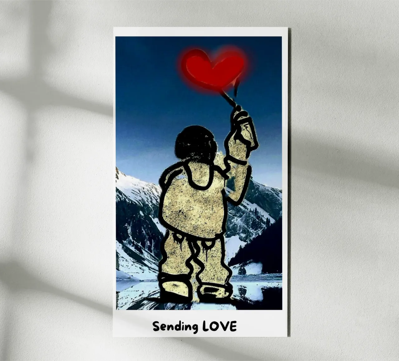 Sending LOVE alluminio dibond da Tabea Jule