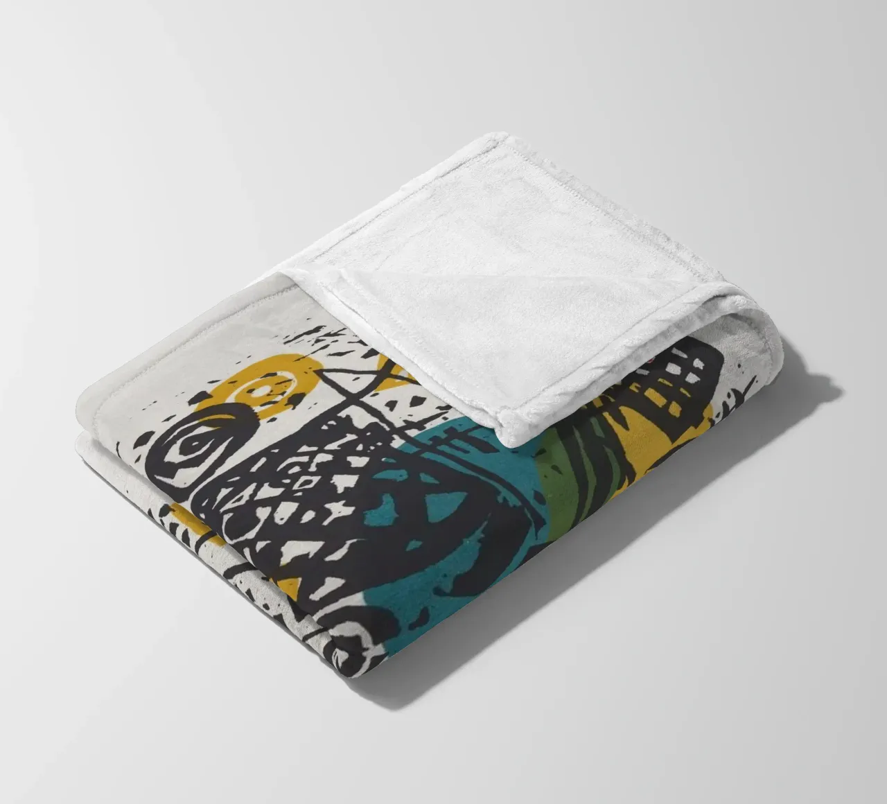 Wassily Kandinsky - Piccoli mondi V coperta in pile da William Store