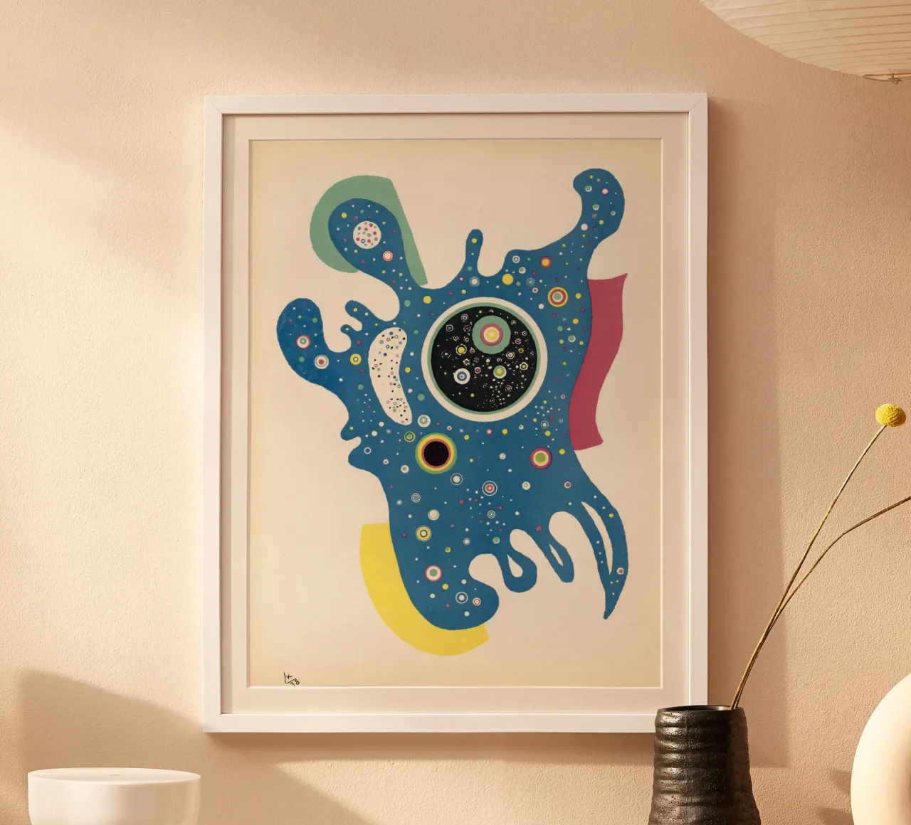 Wassily Kandinsky - Stelle poster con telaio in legno da William Store