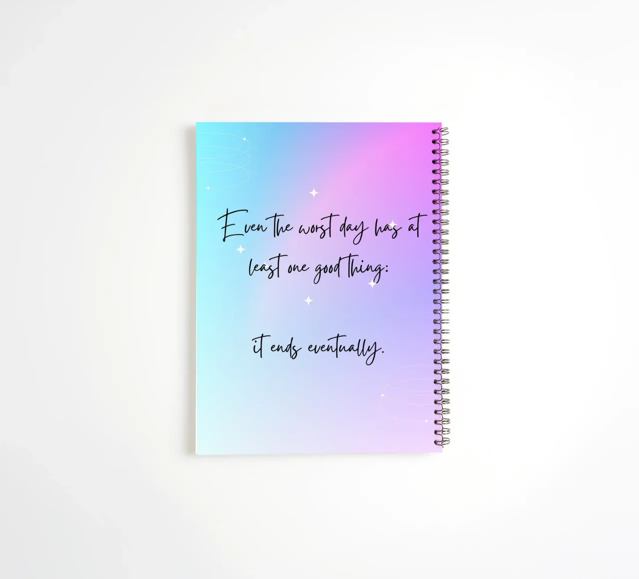 ending spiral notebook by Ambition Wall