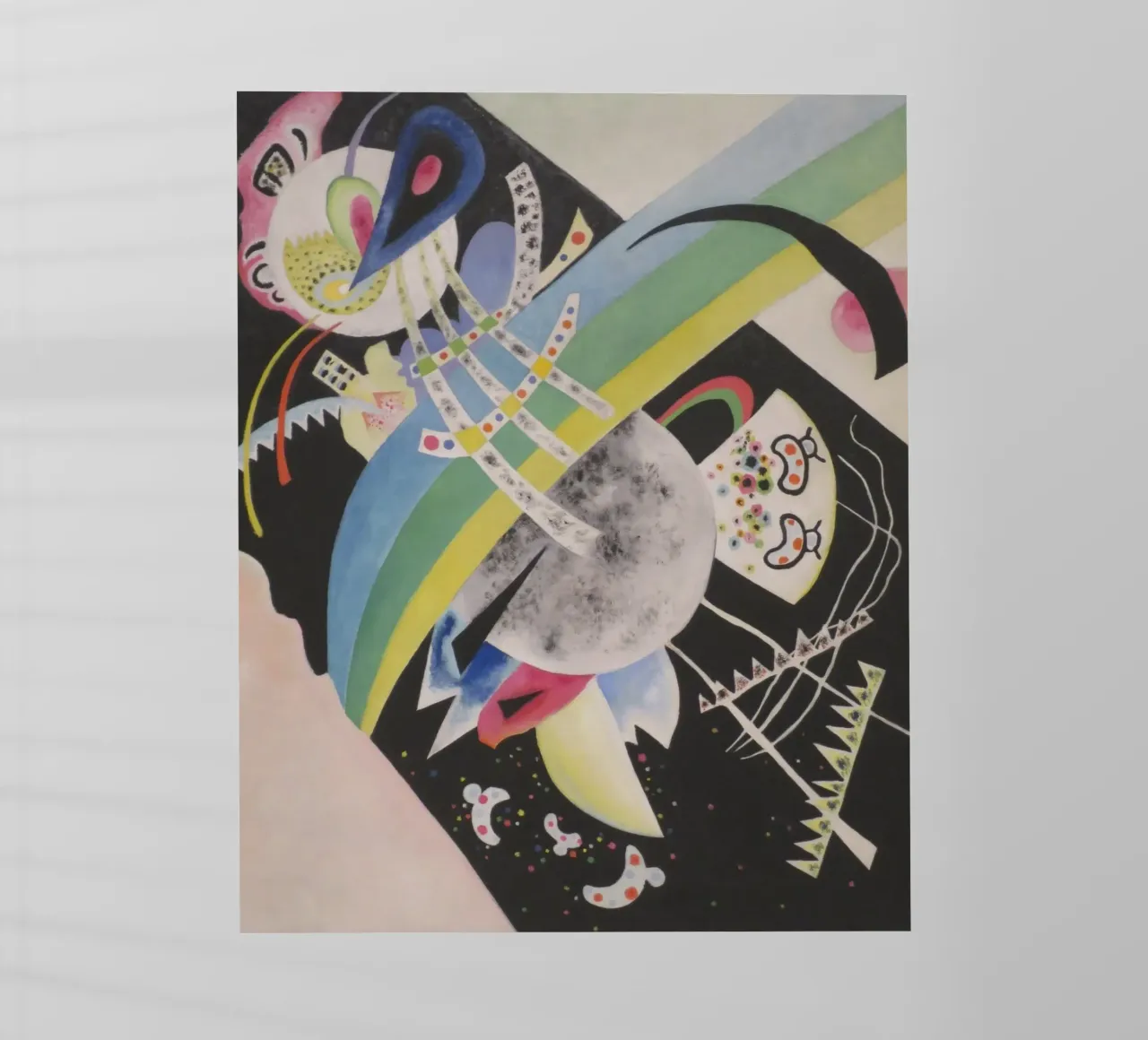 Wassily Kandinsky - Cerchi sul nero pellicola backlit da William Store