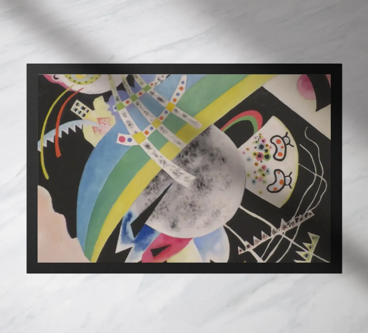Wassily Kandinsky - Cerchi sul nero zerbino da William Store