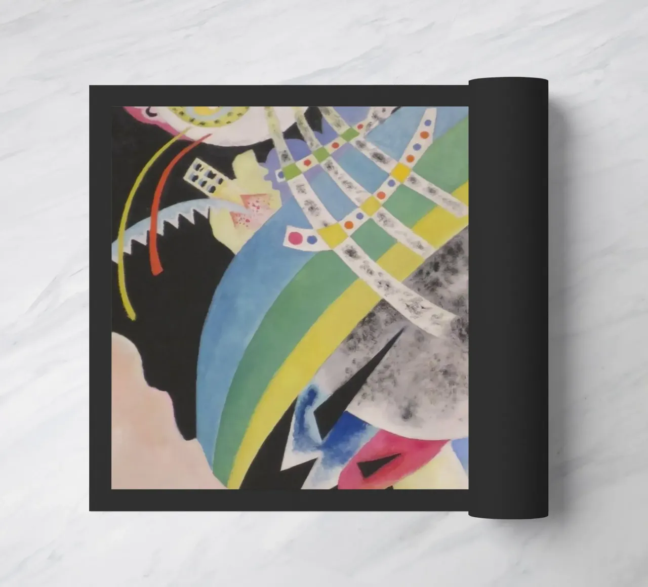 Wassily Kandinsky - Cerchi sul nero zerbino da William Store