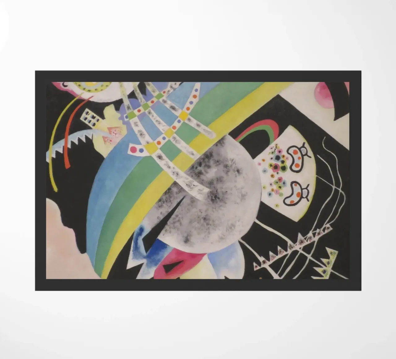 Wassily Kandinsky - Cerchi sul nero zerbino da William Store