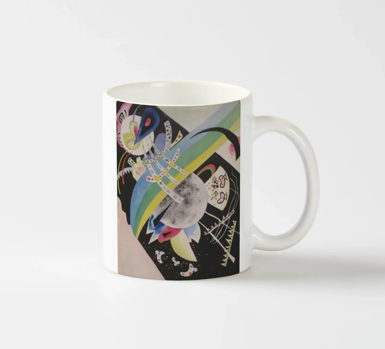 Wassily Kandinsky - Cerchi sul nero tazza in ceramica da William Store