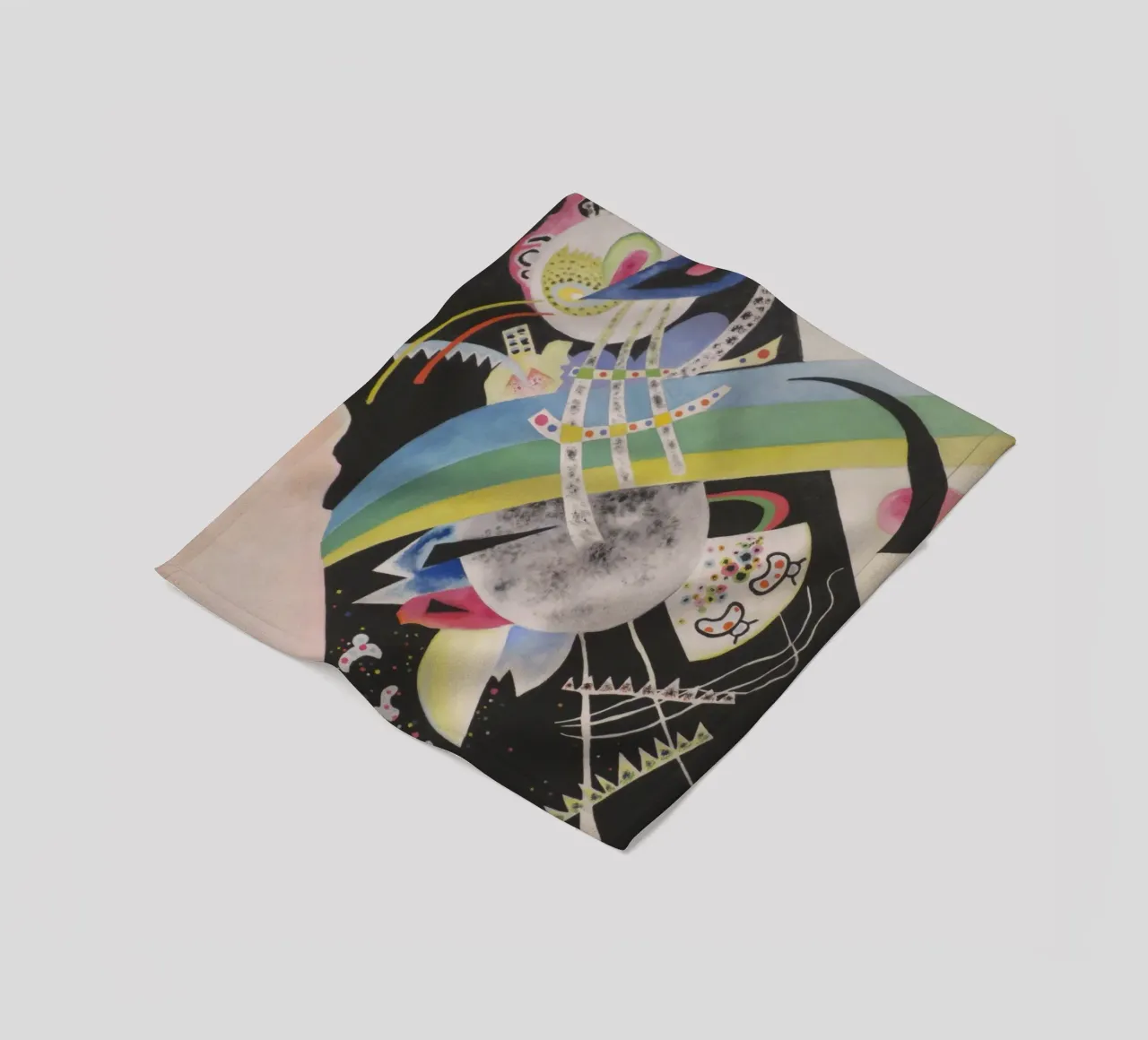 Wassily Kandinsky - Cerchi sul nero coperta in pile da William Store