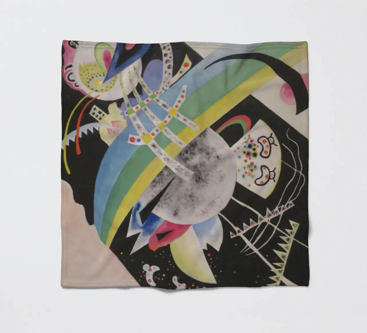 Wassily Kandinsky - Cerchi sul nero coperta in pile da William Store