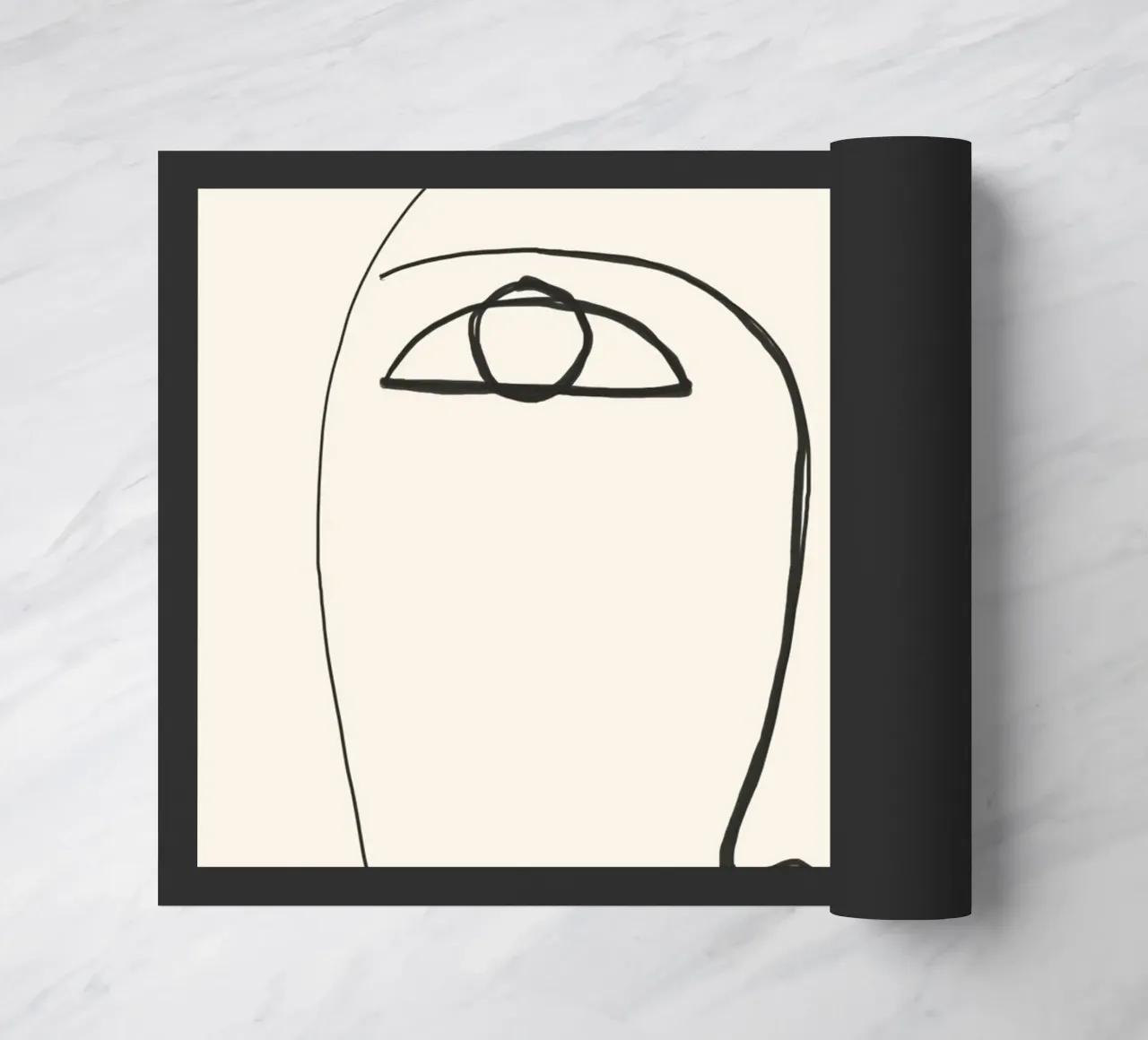 Volto astratto 3 zerbino da ThingDesign