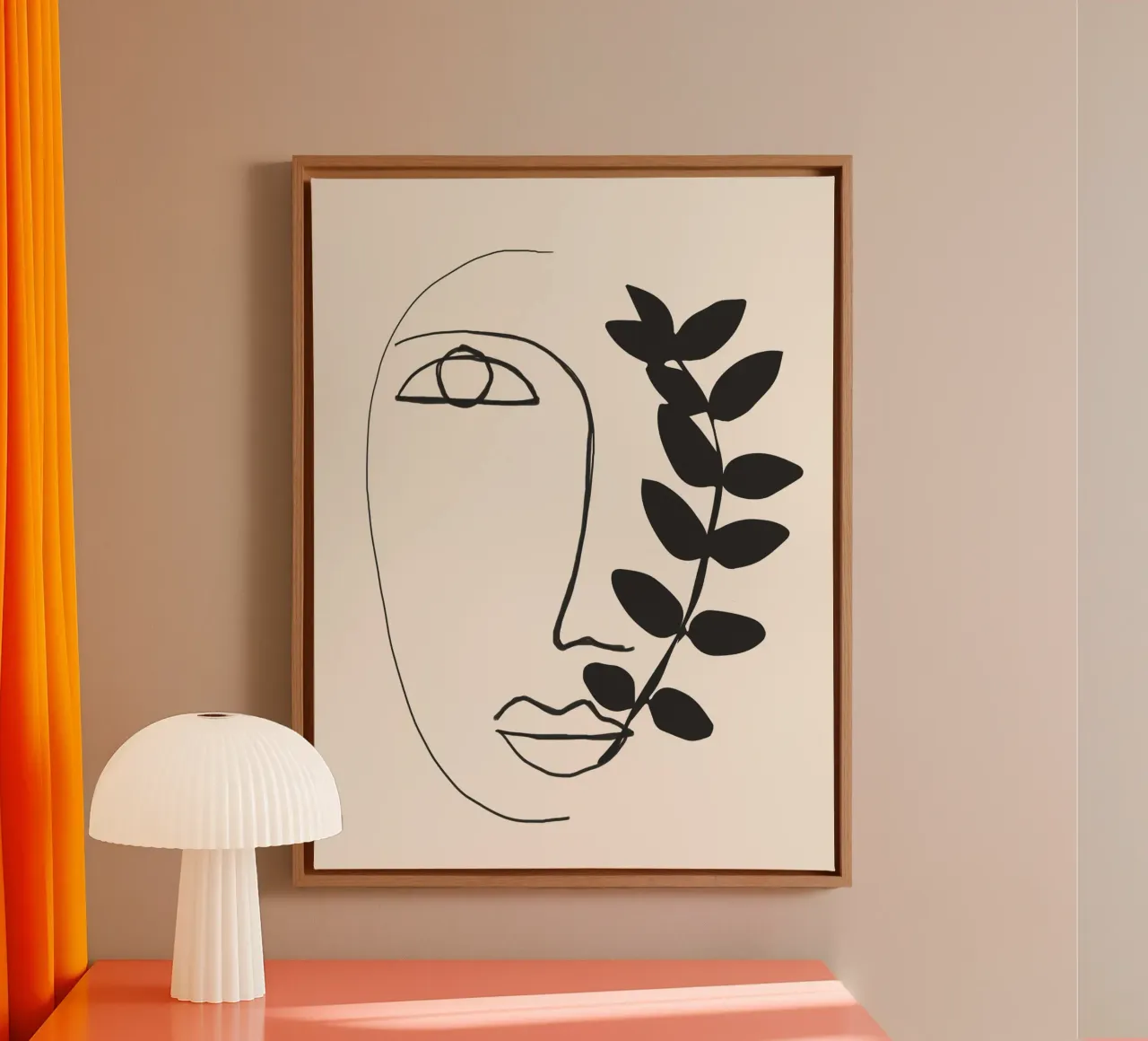 Abstract Face 3 canvas by ThingDesign