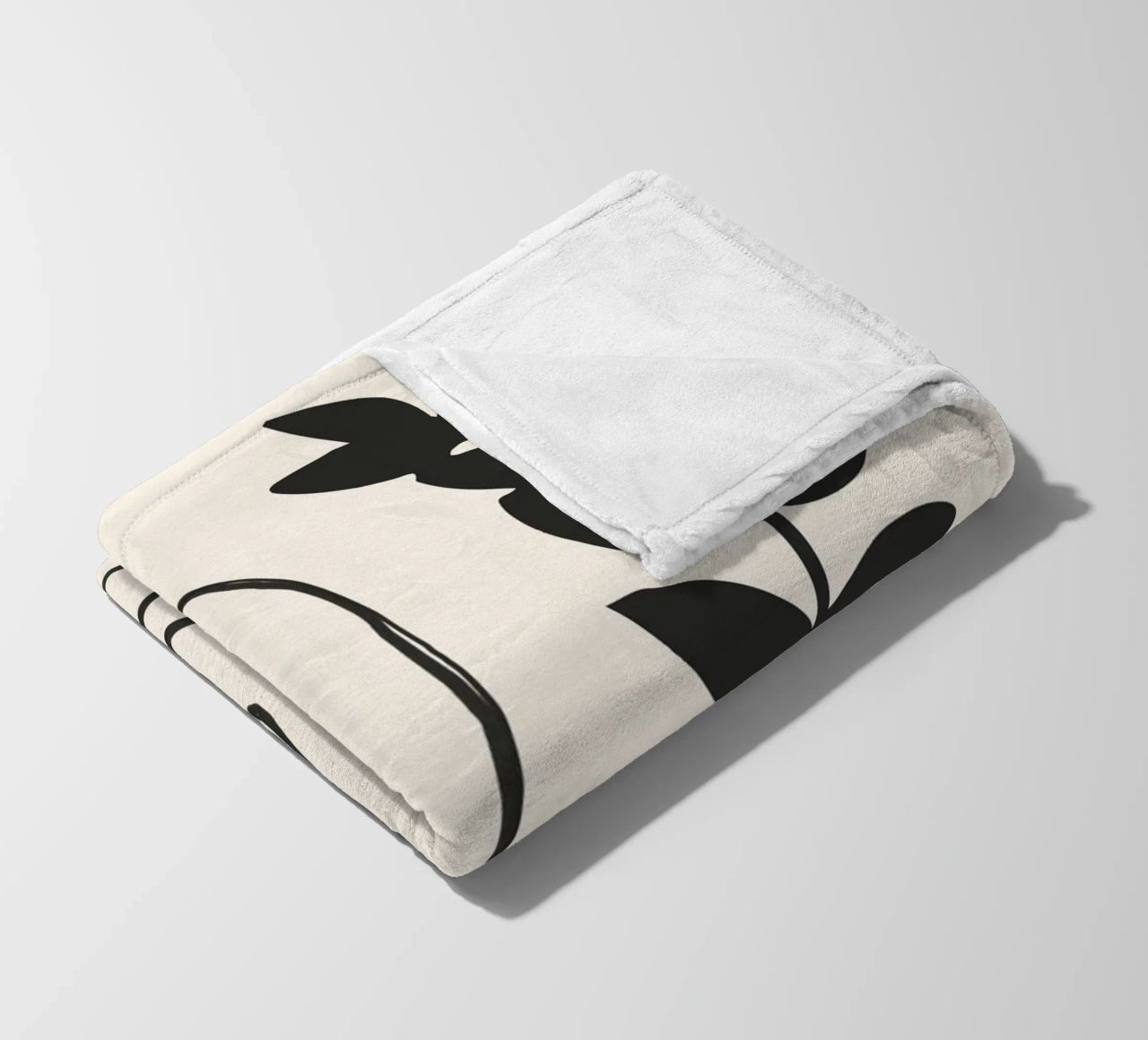 Volto astratto 3 coperta in pile da ThingDesign
