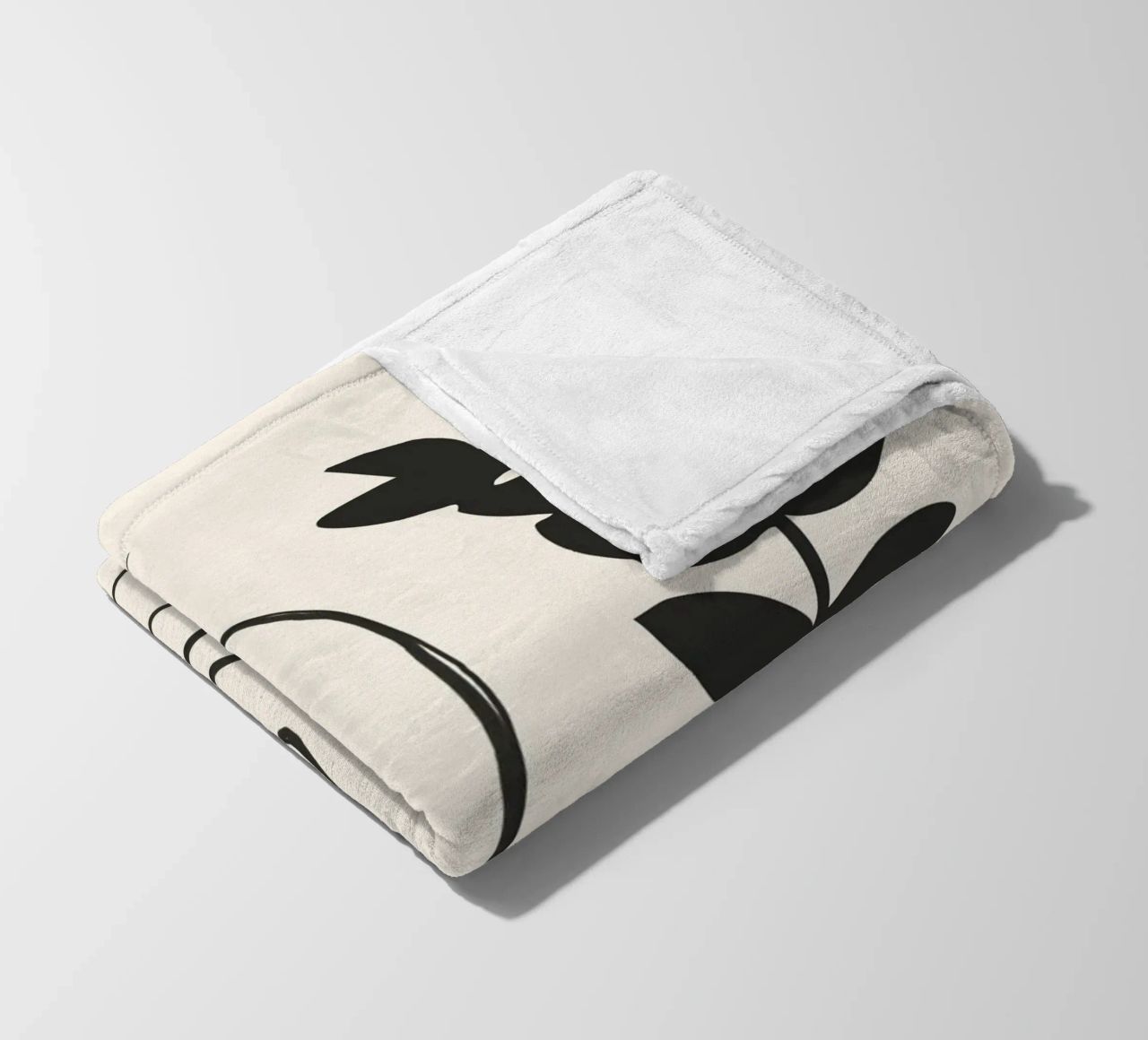 Volto astratto 3 coperta in pile da ThingDesign