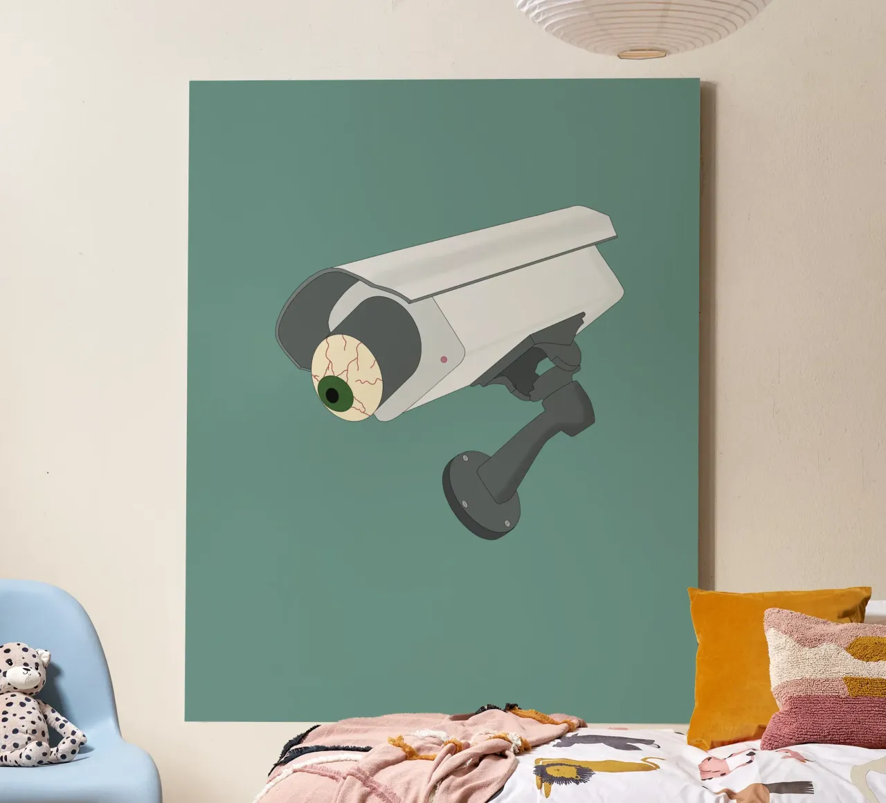 Estás vigilado lienzo de pronzo