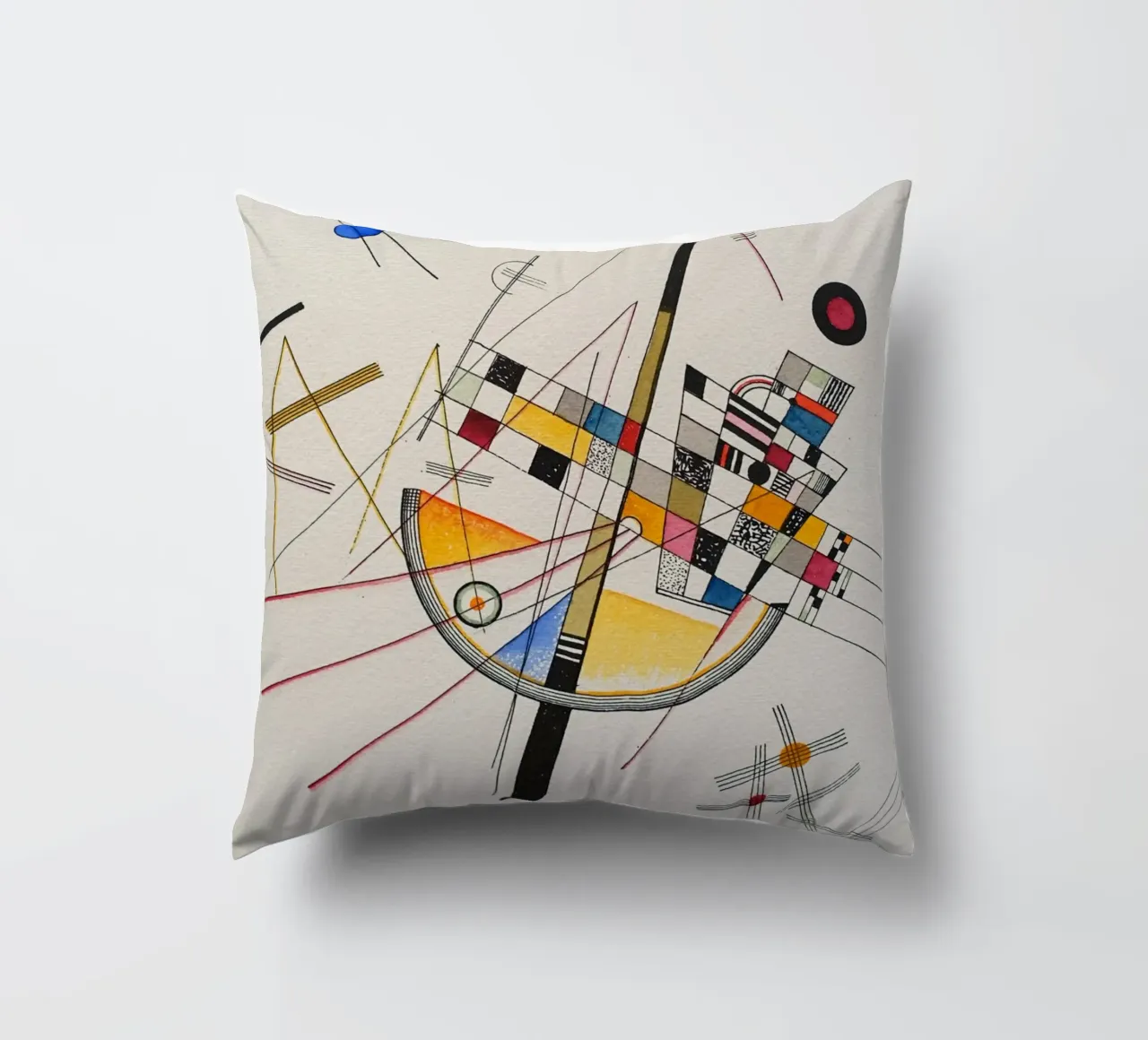 Wassily Kandinsky - Tensione delicata cuscino da William Store