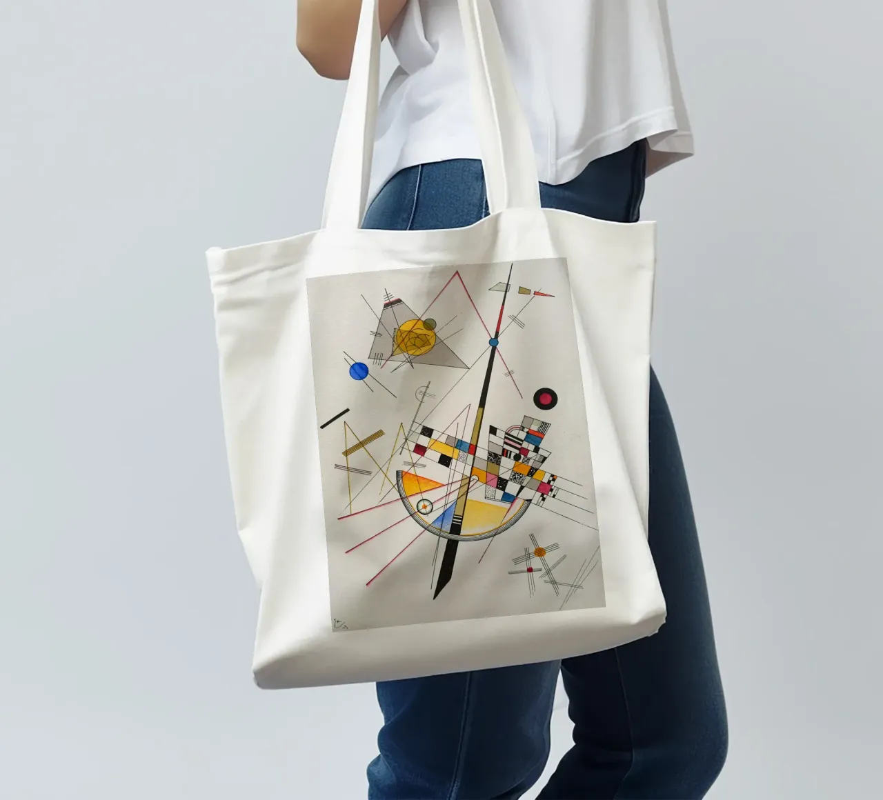 Wassily Kandinsky - Delicate Tension tote bag by William Store