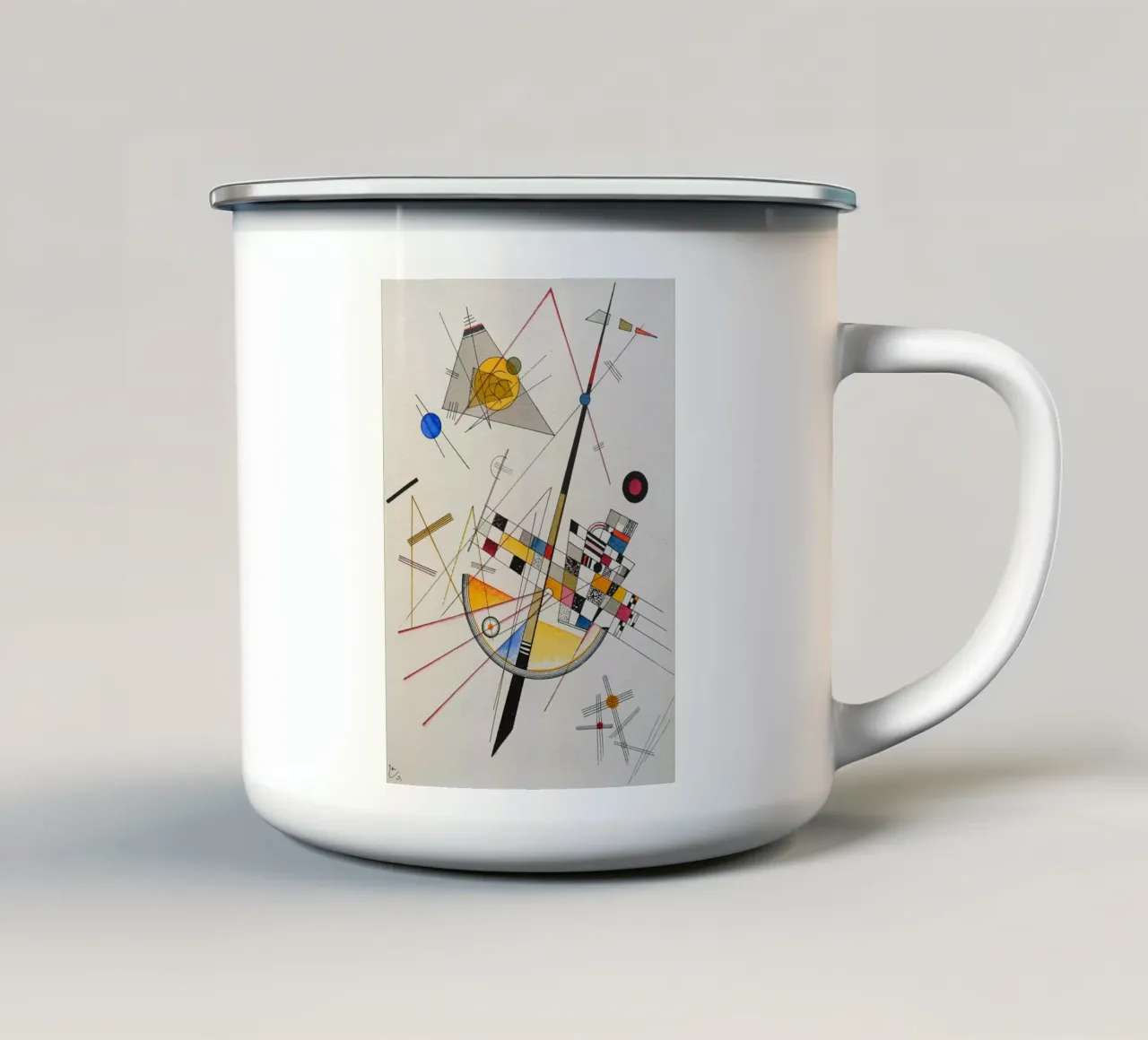 Wassily Kandinsky - Tensione delicata tazza in smalto da William Store