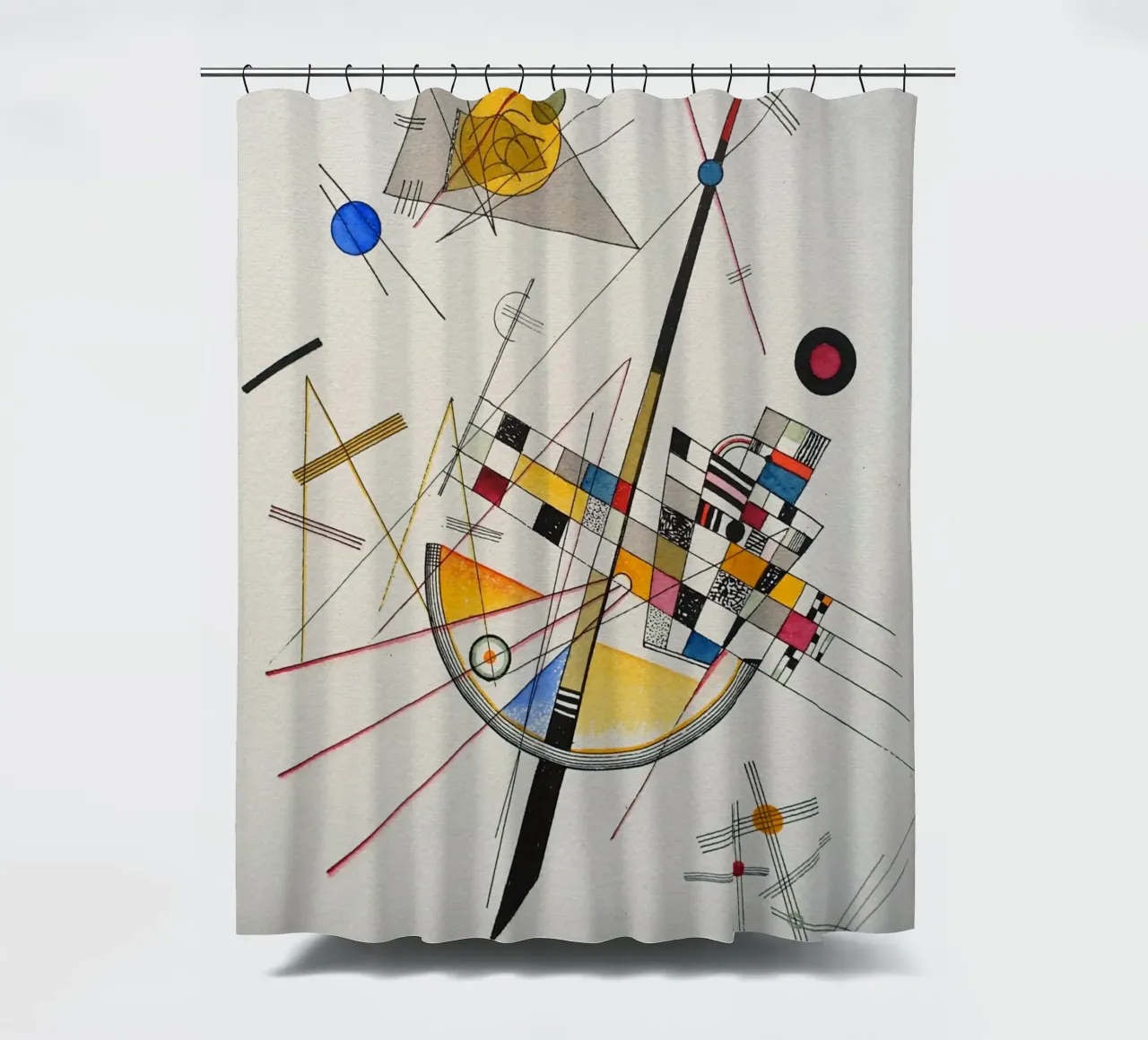 Wassily Kandinsky - Delicate spanning douchegordijn van William Store