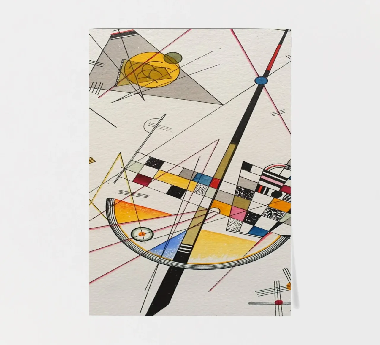 Wassily Kandinsky - Delicate spanning stickervel van William Store