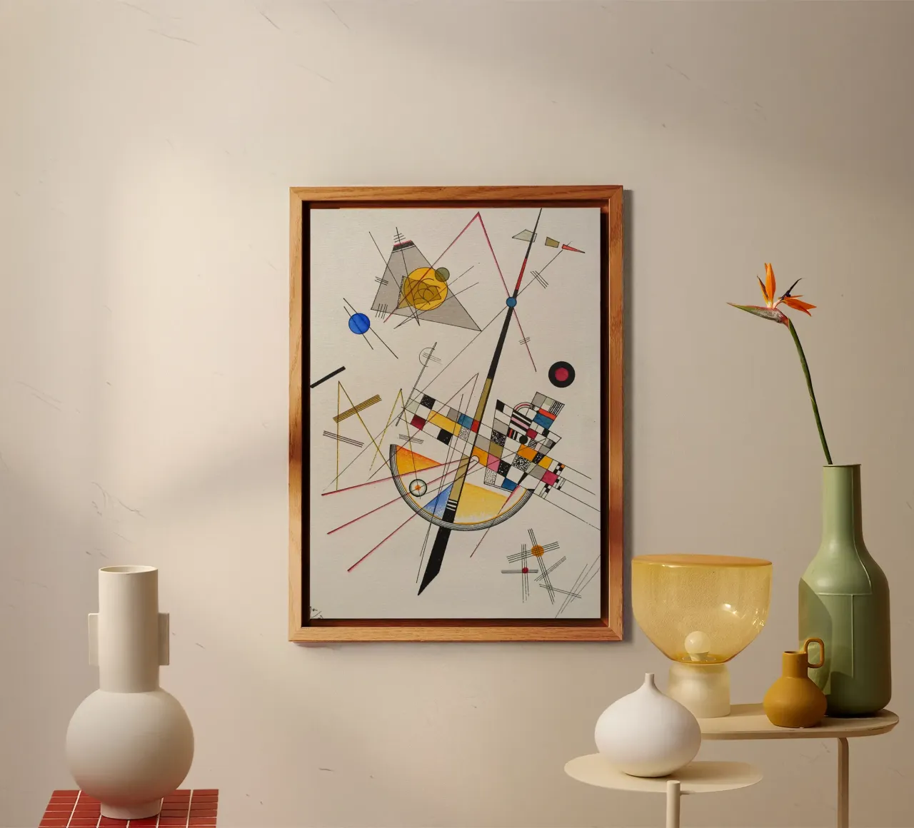 Wassily Kandinsky - Delicate Tension alu-dibond by William Store