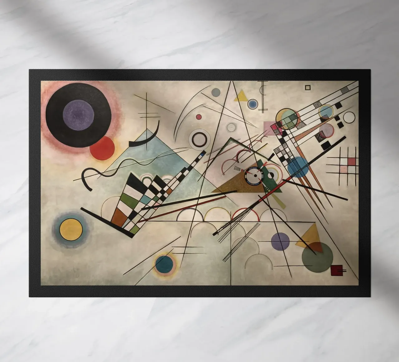Wassily Kandinsky - Composición 8 felpudo de William Store