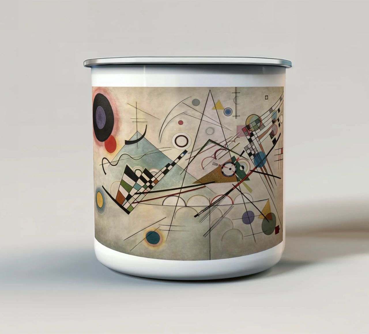 Wassily Kandinsky - Compositie 8 emaille mok van William Store