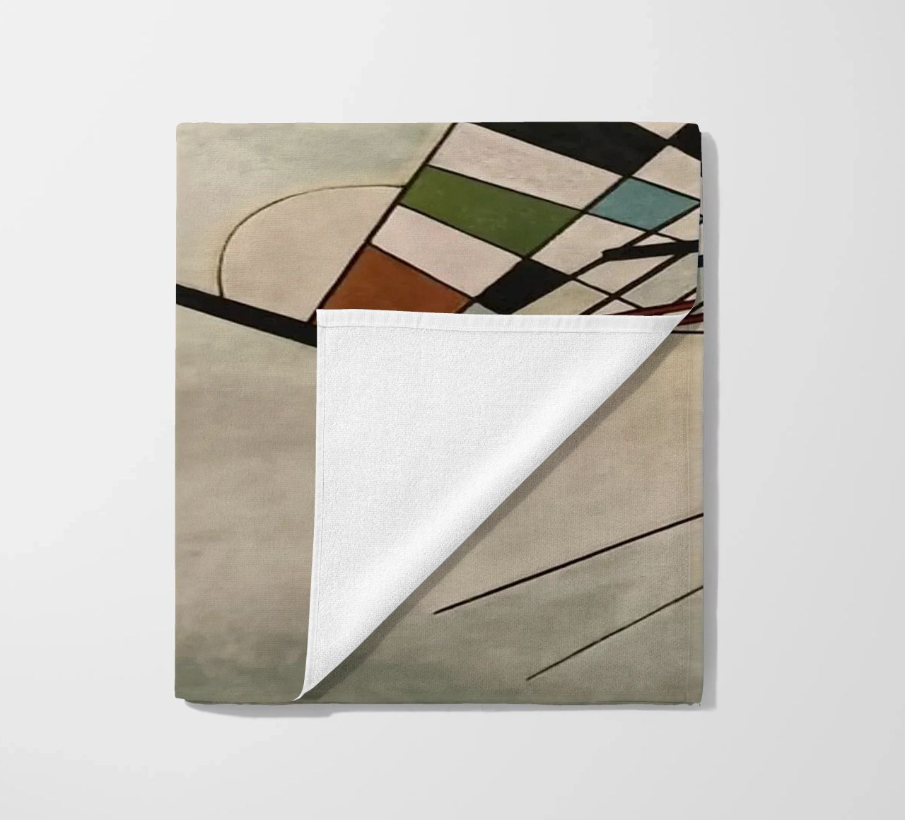 Wassily Kandinsky - Compositie 8 strandhanddoek van William Store