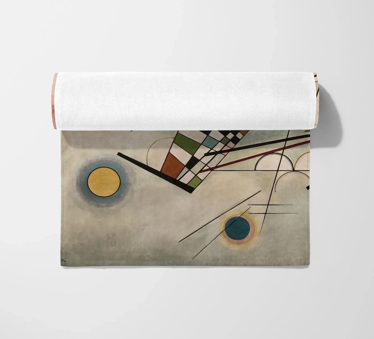 Wassily Kandinsky - Compositie 8 strandhanddoek van William Store