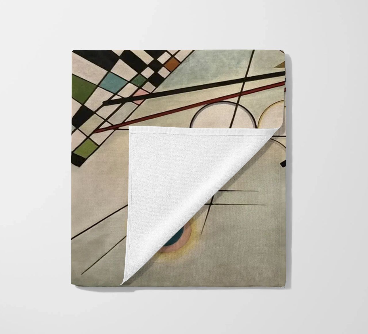Wassily Kandinsky - Compositie 8 strandhanddoek van William Store
