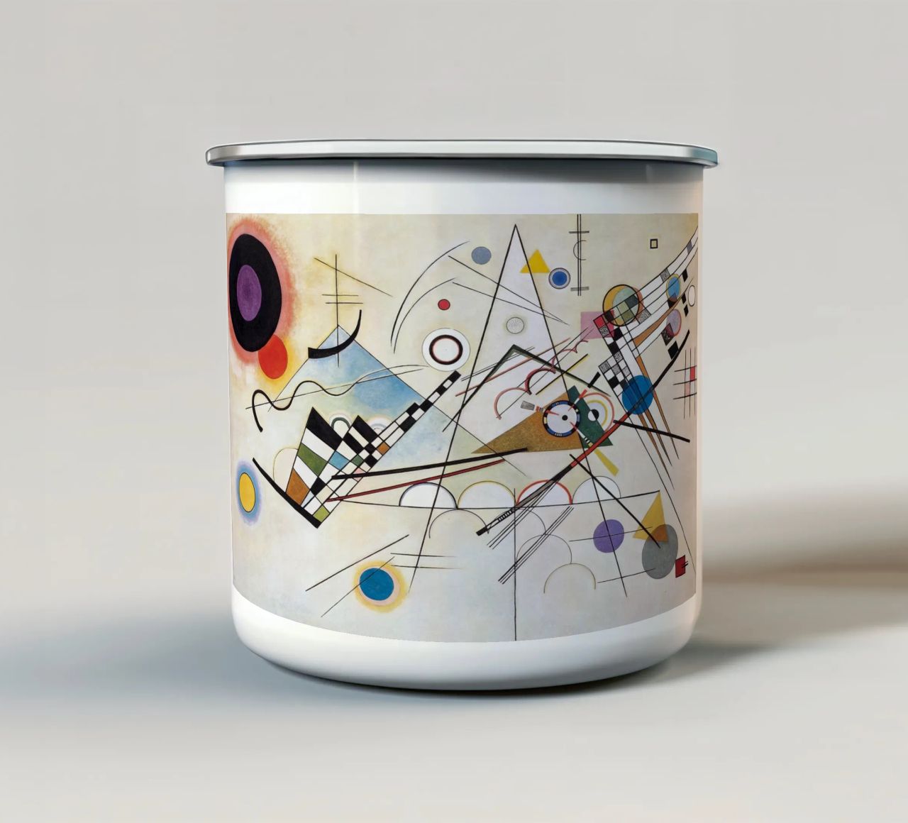 Wassily Kandinsky - Compositie VIII emaille mok van William Store