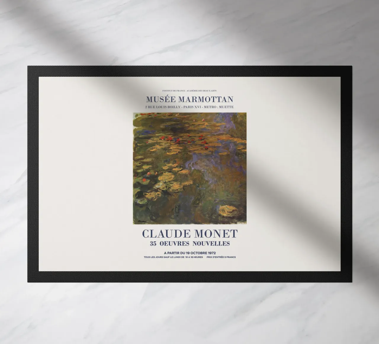 Mostra d'arte di Claude Monet zerbino da Vintagrafica