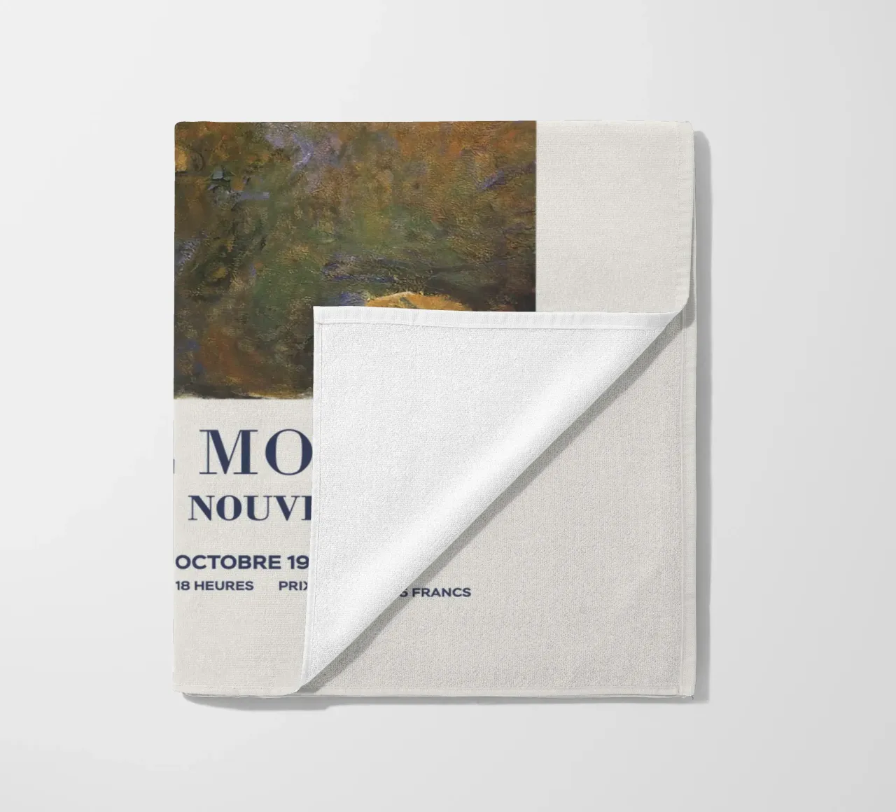 Mostra d'arte di Claude Monet telo mare da Vintagrafica