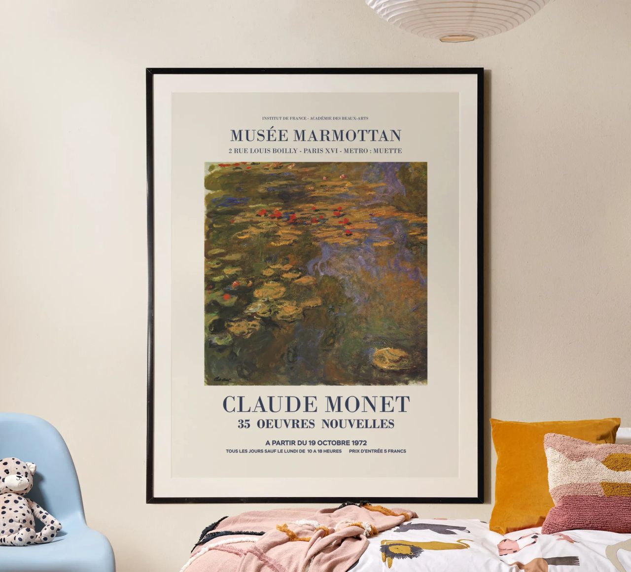 Claude Monet Kunstausstellung Poster von Vintagrafica