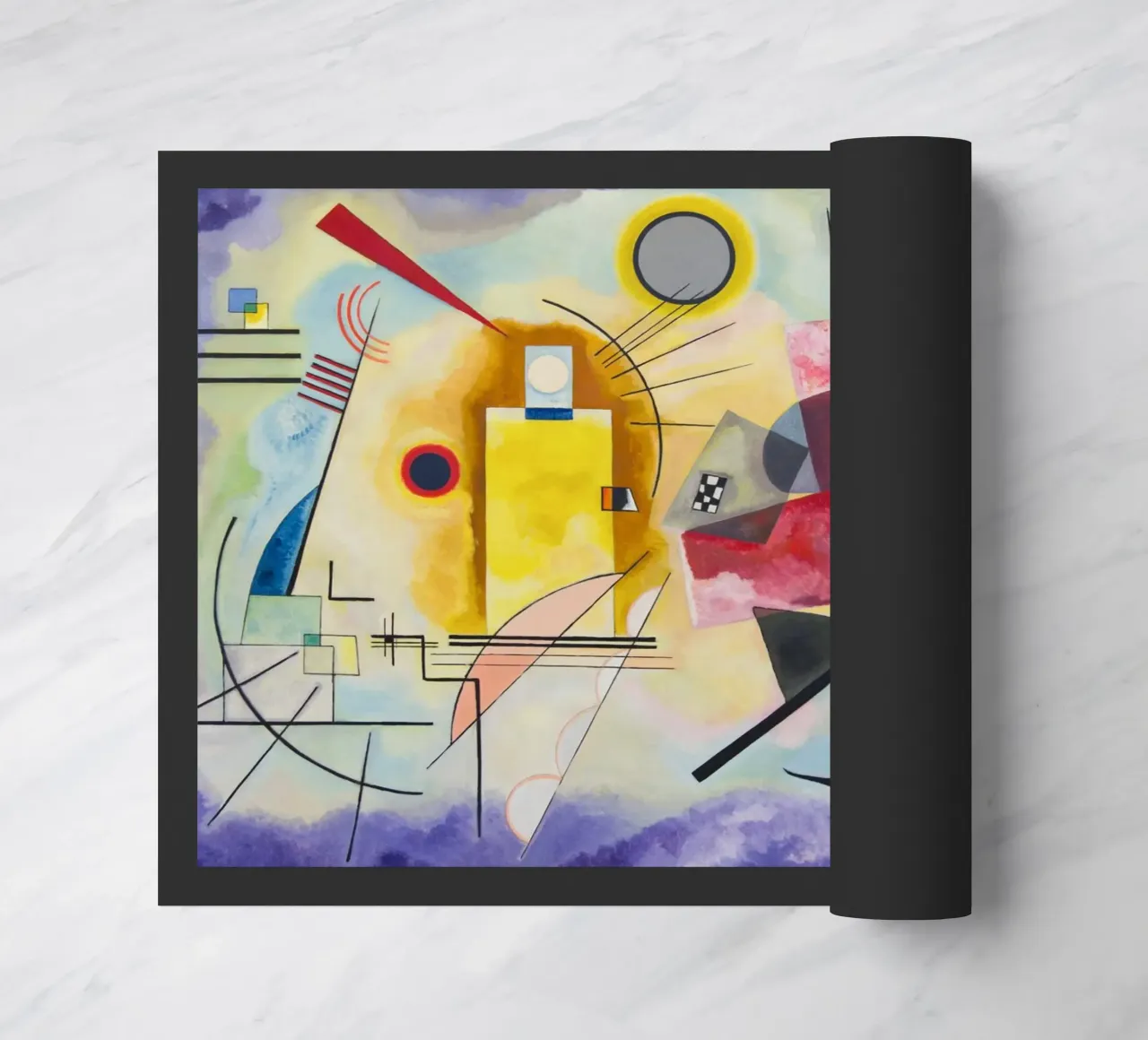 Wassily Kandinsky - Jaune-Rouge-Bleu paillasson de William Store