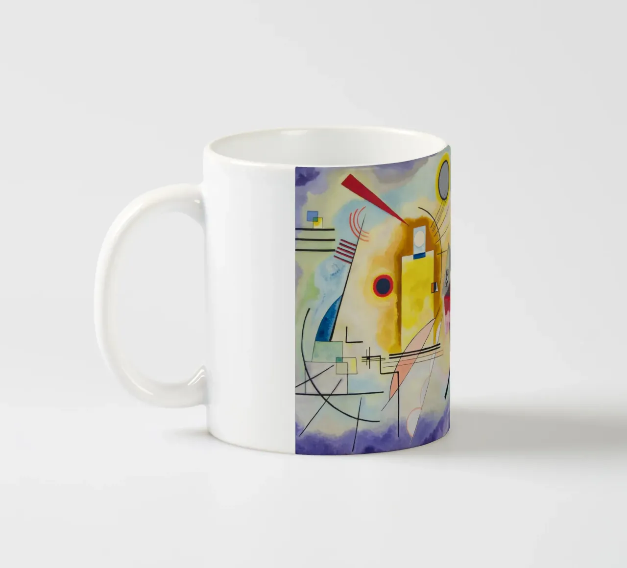 Wassily Kandinsky - Jaune-Rouge-Bleu mug en céramique de William Store