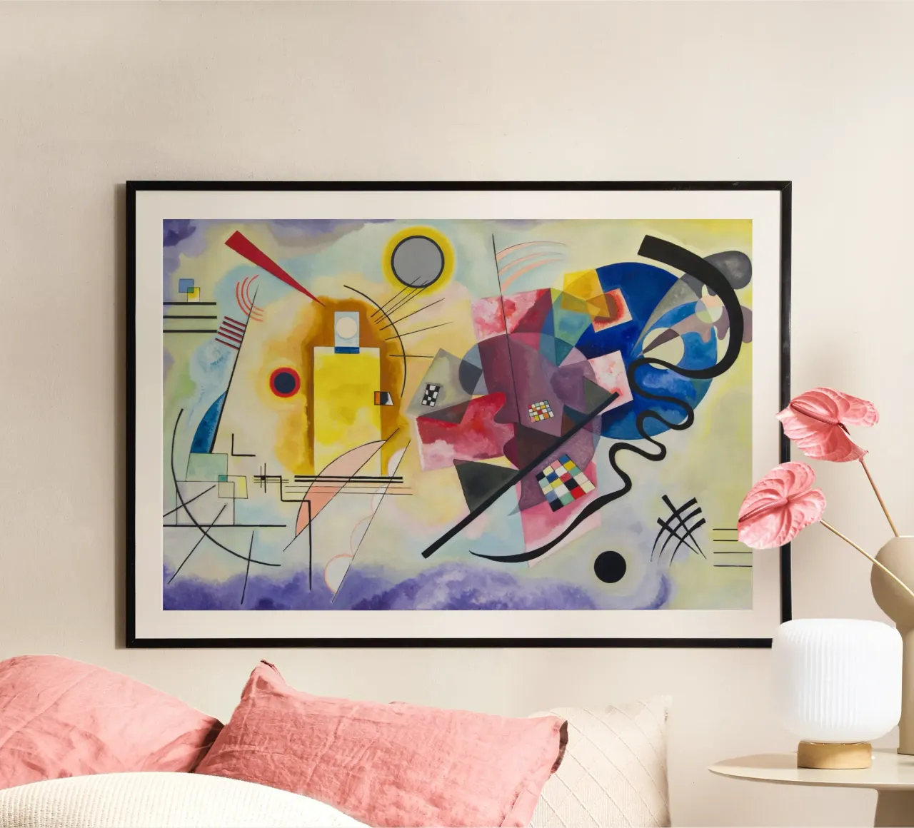 Wassily Kandinsky - Jaune-Rouge-Bleu hahnemühle de William Store