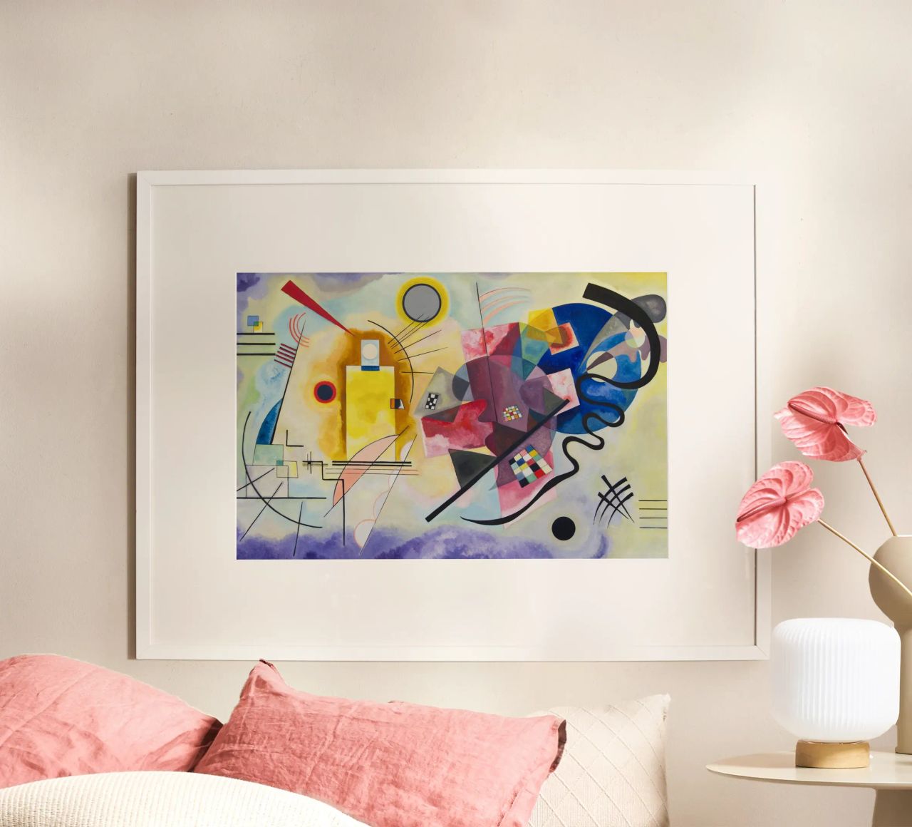 Wassily Kandinsky - Geel-Rood-Blauw poster van William Store