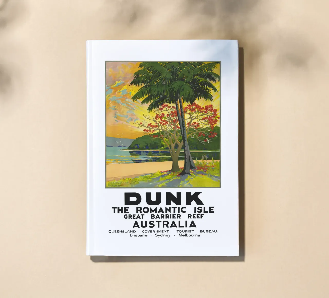 Isla Dunk - Gran Barrera de Coral, Australia cuaderno de Vintagrafica