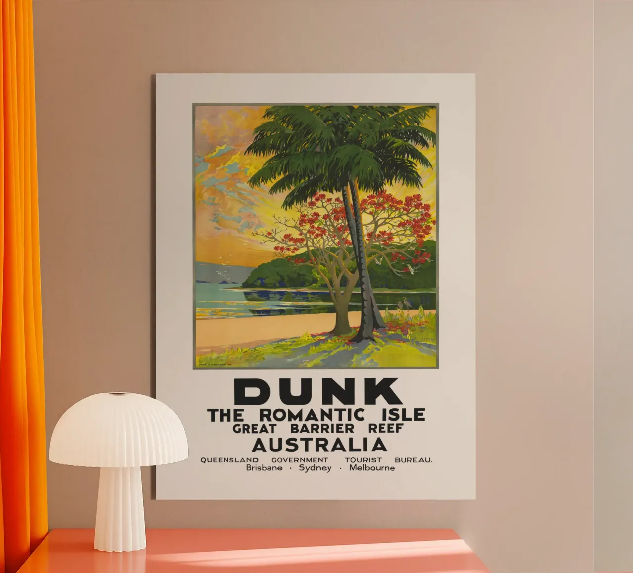 Dunk Island - Great Barrier Reef, Australia alu-dibond by Vintagrafica