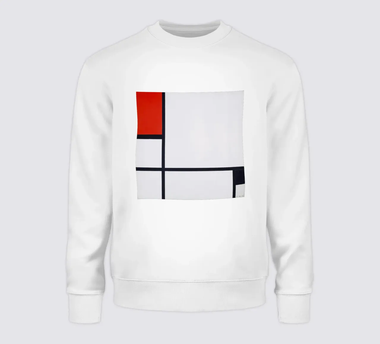 Piet Mondrian - Composizione n. I, con rosso e nero felpa da William Store