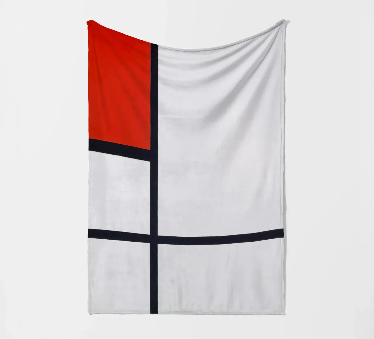 Piet Mondrian - Composizione n. I, con rosso e nero coperta in pile da William Store