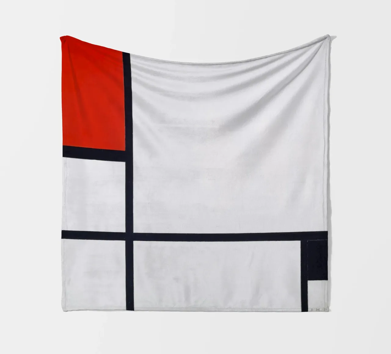 Piet Mondrian - Composizione n. I, con rosso e nero coperta in pile da William Store