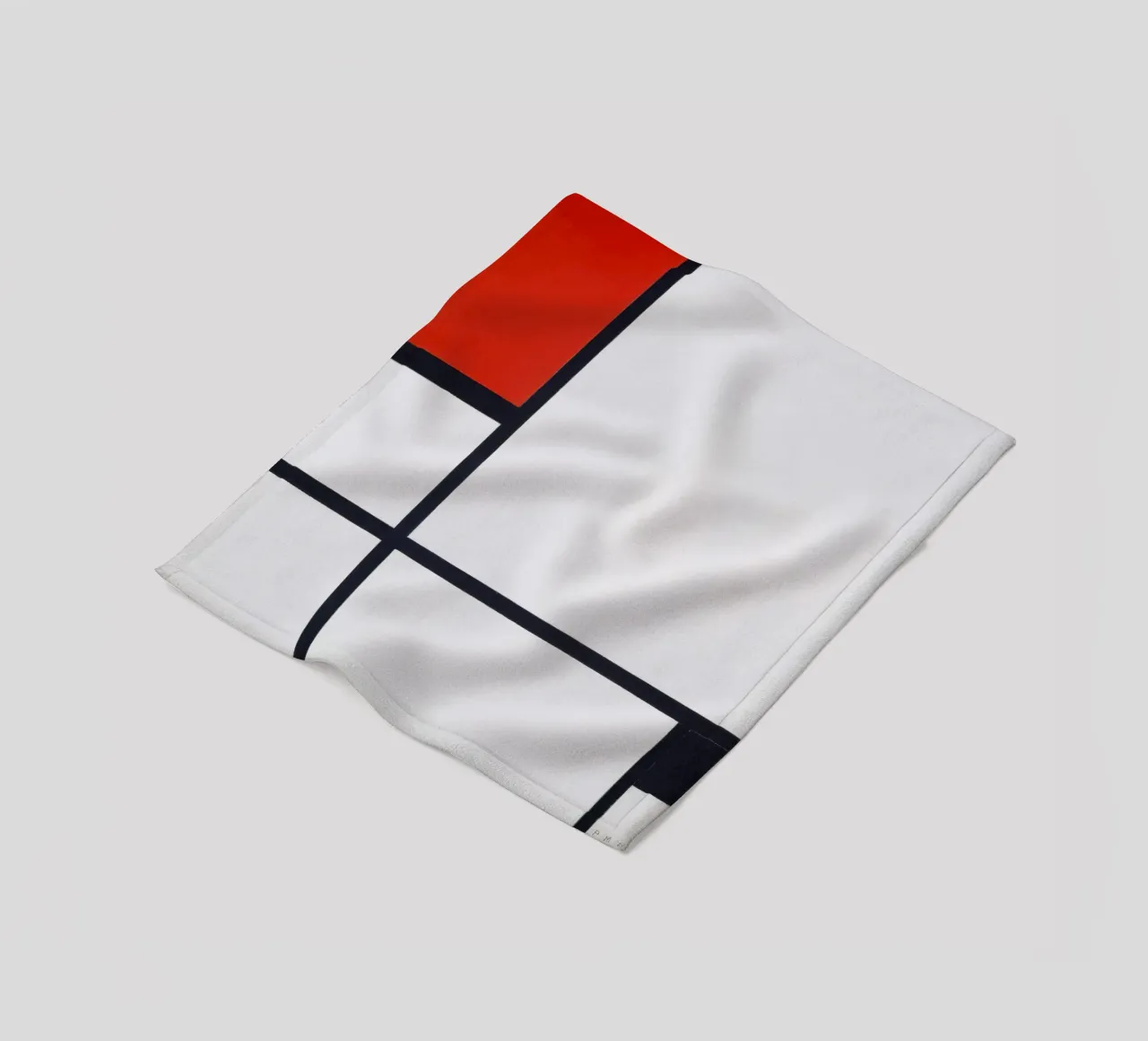 Piet Mondrian - Composizione n. I, con rosso e nero coperta in pile da William Store