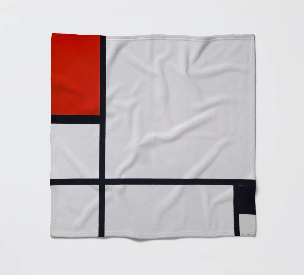 Piet Mondrian - Composizione n. I, con rosso e nero coperta in pile da William Store