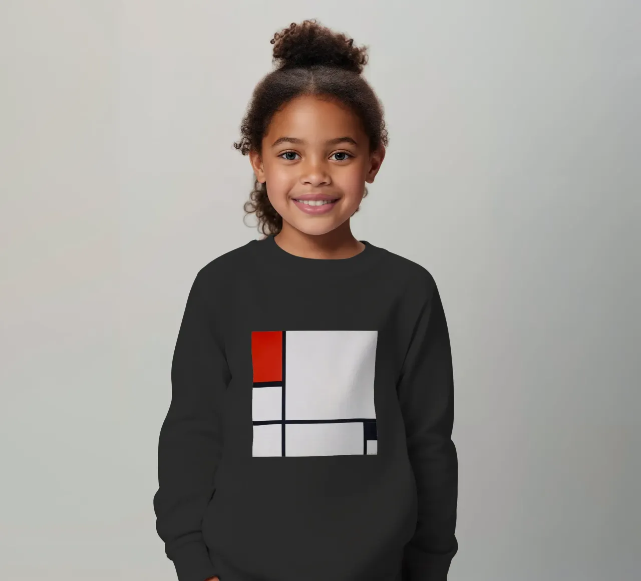 Piet Mondrian - Composizione n. I, con rosso e nero felpa bambino da William Store