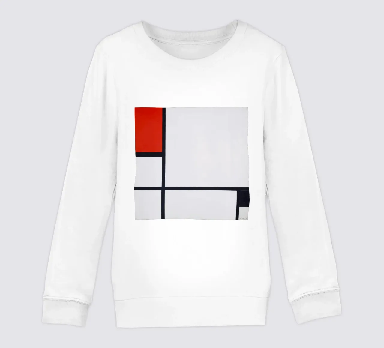 Piet Mondrian - Composizione n. I, con rosso e nero felpa bambino da William Store