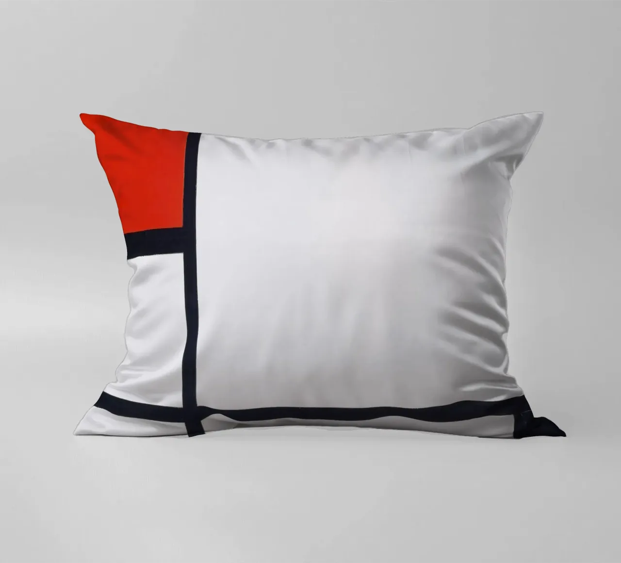 Piet Mondrian - Composizione n. I, con rosso e nero cuscino da William Store