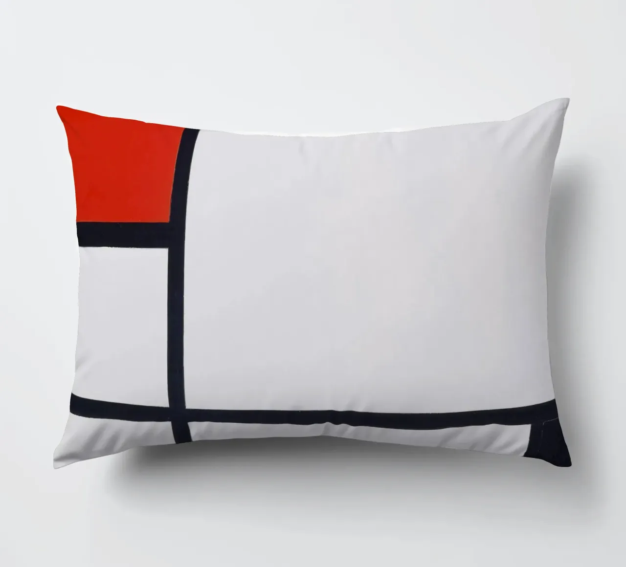 Piet Mondrian - Composizione n. I, con rosso e nero cuscino da William Store