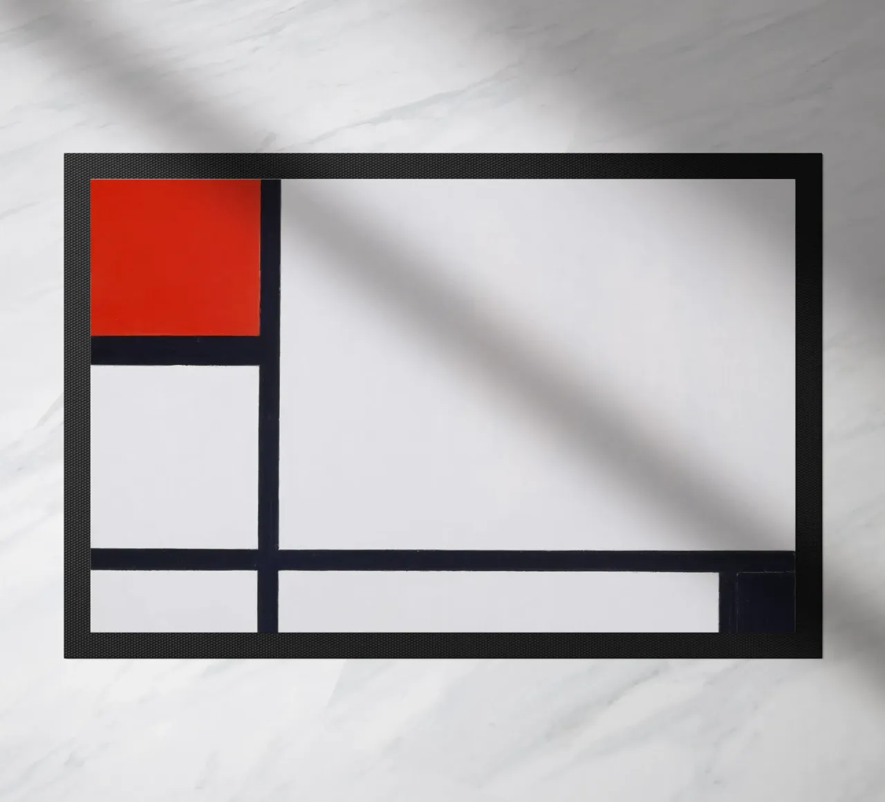 Piet Mondrian - Composizione n. I, con rosso e nero zerbino da William Store