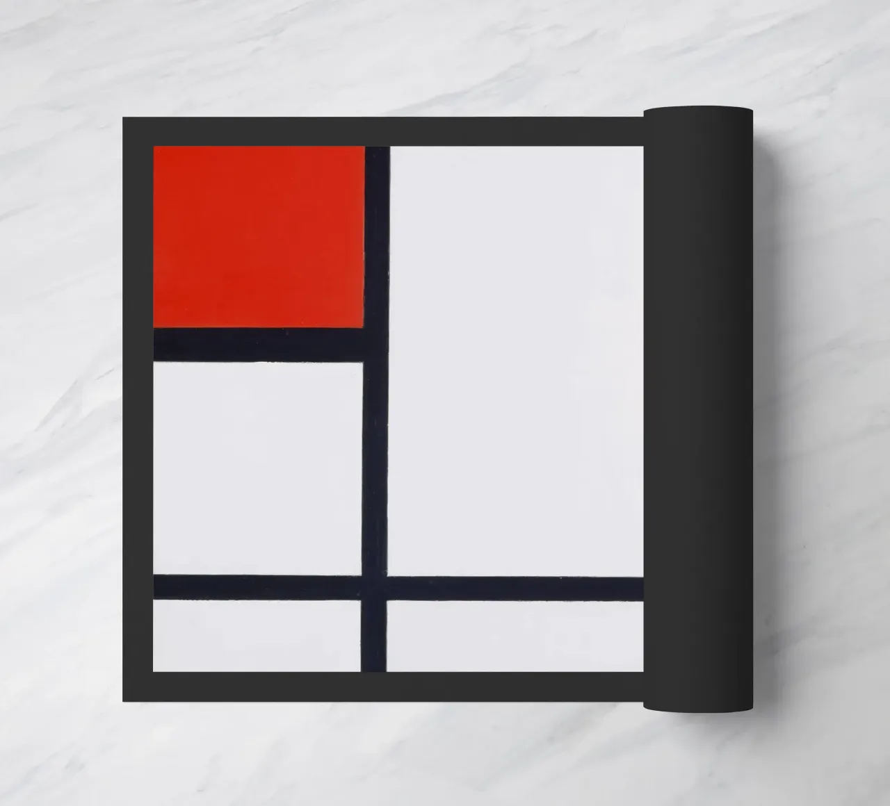 Piet Mondrian - Composizione n. I, con rosso e nero zerbino da William Store