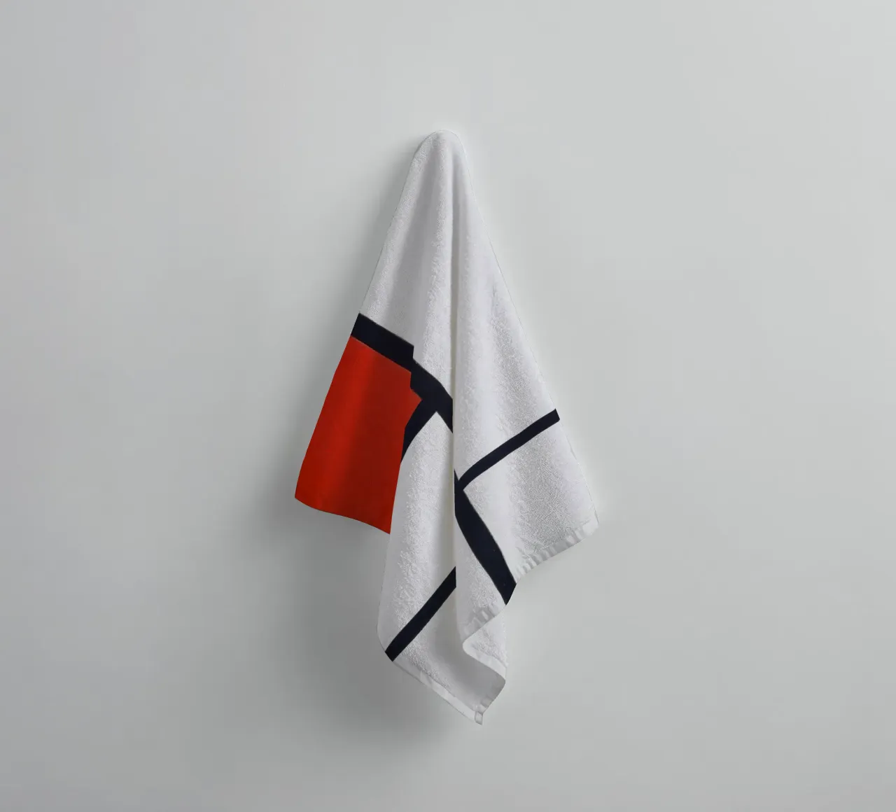 Piet Mondrian - Composition No. I, with red and black towel by William Store