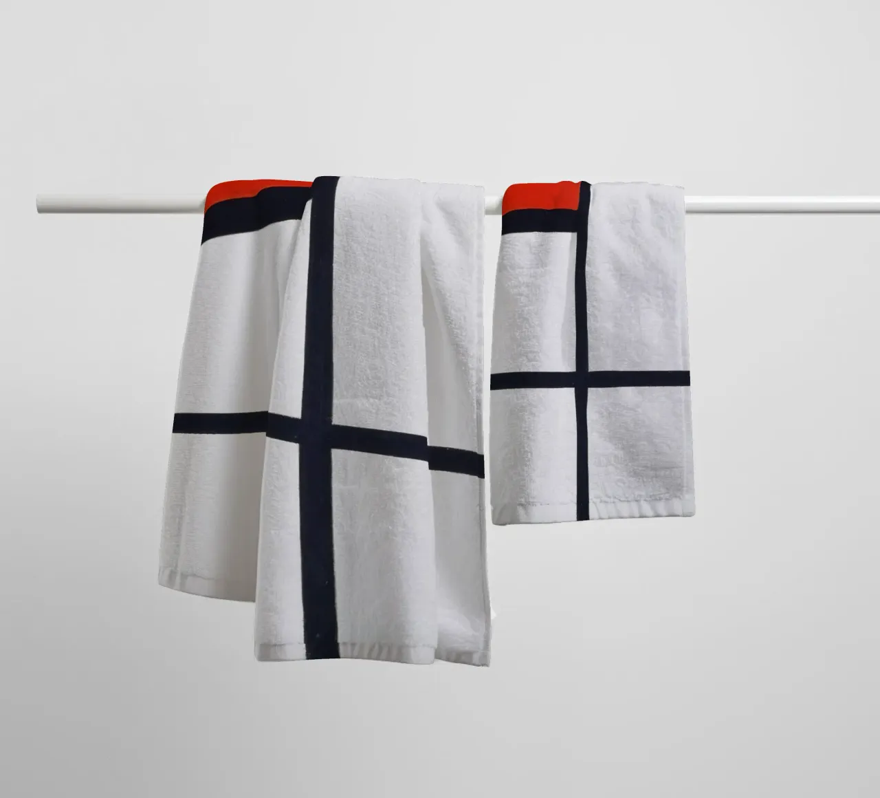 Piet Mondrian - Composition No. I, with red and black towel by William Store